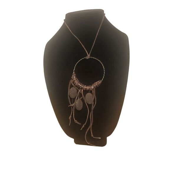 Dream Catcher Leather Necklace - Picture 1 of 2